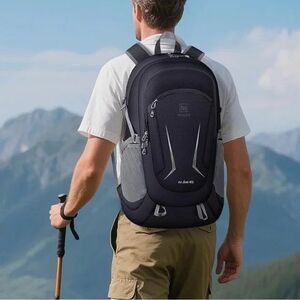 Backpack - Ultra Lightweight Packable Backpack for Travel Camping, BLACK